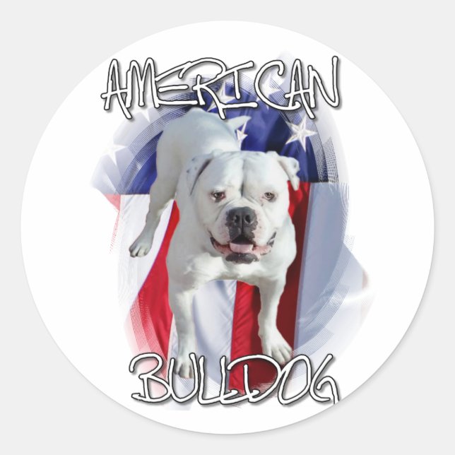 American Bulldog Classic Round Sticker (Front)