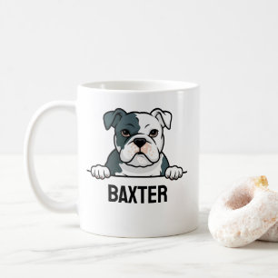 American Bulldog Custom Name Cute Pet Dog Lover Coffee Mug