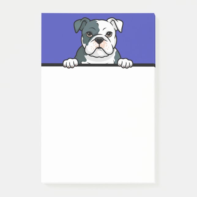 American Bulldog Cute Puppy Dog Lover Gifts Post-it Notes (Front)