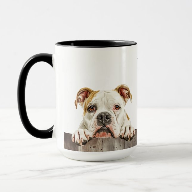 American Bulldog Dog Mug (Left)