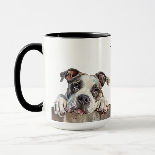 American Bulldog Dog Mug (Left)