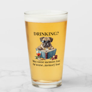 American Bulldog Drinking May Cause Memory Loss Glass