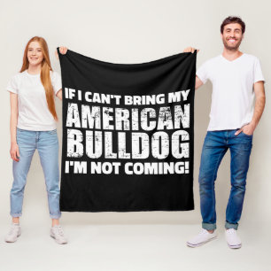 American Bulldog English Bulldog Lover Gift Fleece Blanket