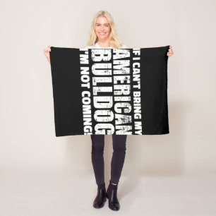 American Bulldog English Bulldog Lover Gift Fleece Blanket