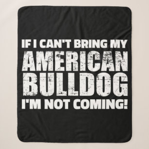 American Bulldog English Bulldog Lover Gift Sherpa Blanket