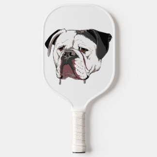 American Bulldog Head Dog Breeder Whisperer Pickleball Paddle