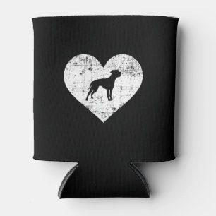 American Bulldog Heart Dog Can Cooler