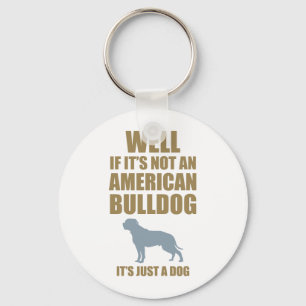 American Bulldog Key Ring