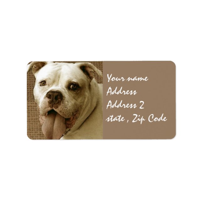 American Bulldog Label (Front)