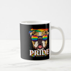 American Bulldog Lgbtq Rainbow Flag Pride Month Do Coffee Mug