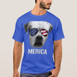 American Bulldog Merica  - Patriot Patriotic T-Shirt