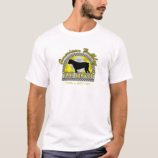 American Bulldog Taxi Service T-Shirt (Front)