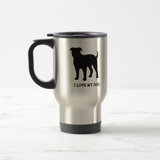 American Bulldog Travel Mug (Left)