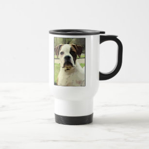 American bulldog travel mug