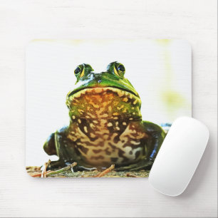 American Bullfrog Posing Mouse Pad