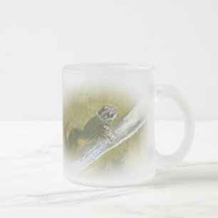 American Bullfrog - Rana catesbeiana Frosted Glass Coffee Mug