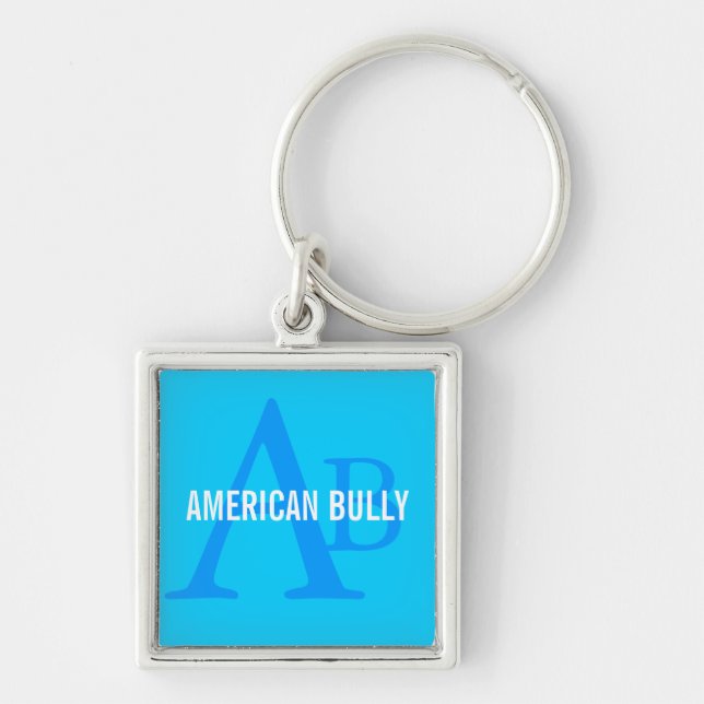 American Bully Breed Monogram Key Ring (Front)