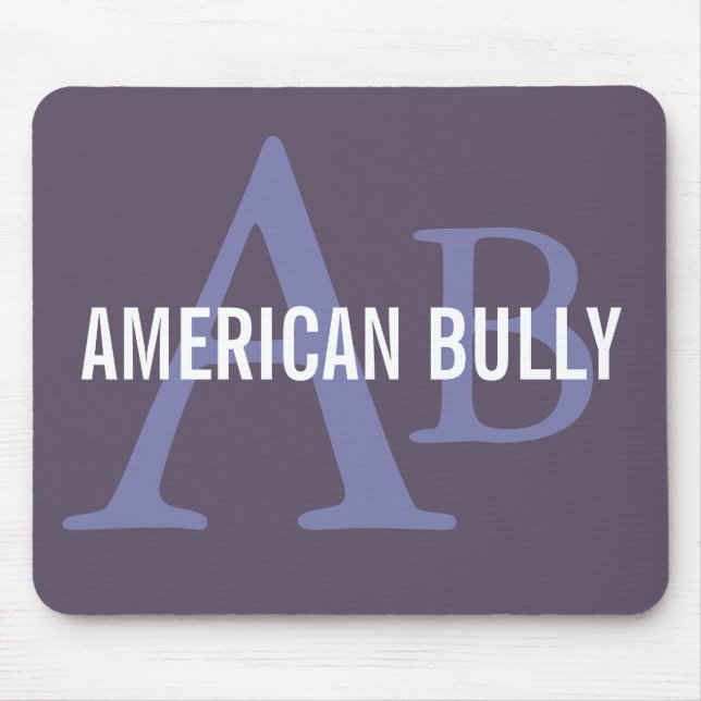 American Bully Breed Monogram Mouse Mat (Front)