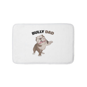 American Bully Dad Dog Owner Father Funny Men Bath Mat