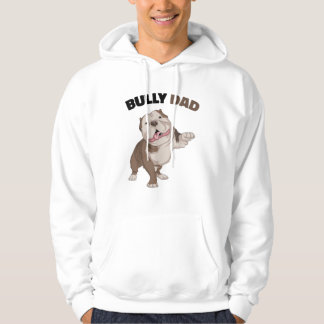 American Bully Dad Dog Owner Father Funny Men  Hoodie