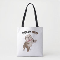American Bully Dad Dog Owner Father Funny Men 