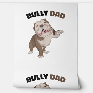 American Bully Dad Dog Owner Father Funny Men Wallpaper