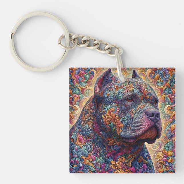 American Bully Decorative Keychain (Front)