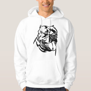 American Bully Dog, black silhouette Hoody