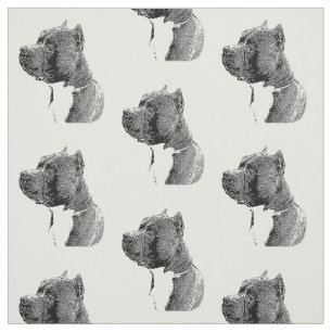 American bully dog pattern Fabric
