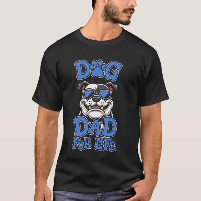 American Bully Father Breed - Pet Bulldog Dog Dad  T-Shirt (Front)