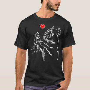American Bully Love Cute Pitbull Dog Mum Funny Gir T-Shirt