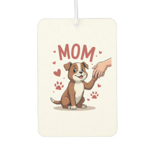 American Bully Mom Cute Dog Mama Funny Women Car Air Freshener