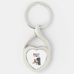 American Bully Mum Cute Dog Mama Funny Women Key Ring