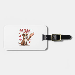 American Bully Mum Cute Dog Mama Funny Women Luggage Tag