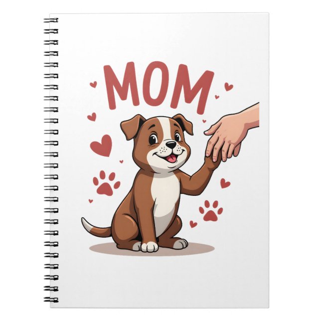 American Bully Mum Cute Dog Mama Funny Women Notebook (Front)