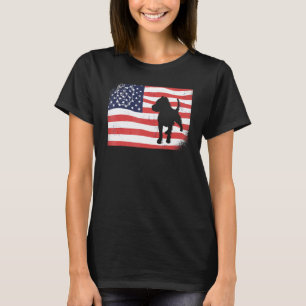 American Bully Usa Flag Dog And Pitbull T-Shirt