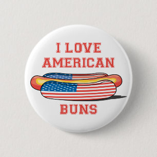 American Buns 6 Cm Round Badge