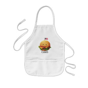 American Burger Personalised Kids Apron
