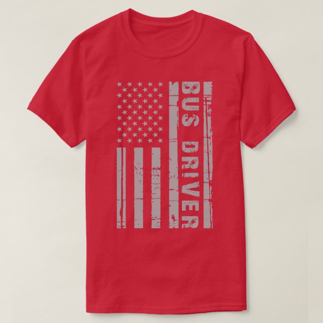 American Bus Driver Classic TShirt (Design Front)