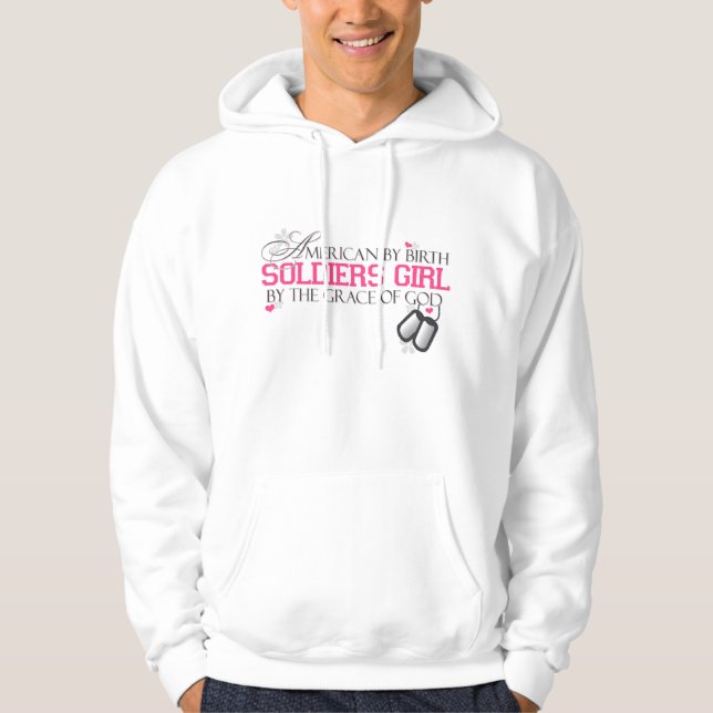 American By Birth - Soldiers Girl Hoodie (Front)