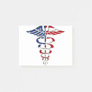 American Caduceus Post-it Notes
