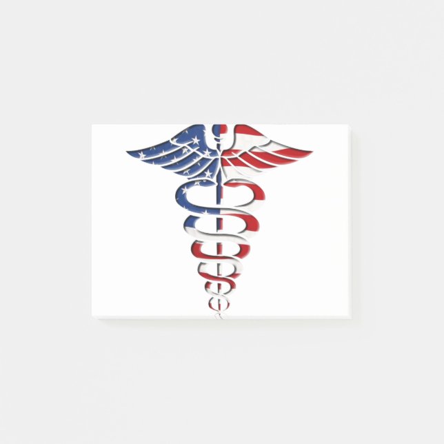 American Caduceus Post-it Notes (Front)