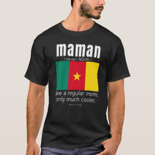American Cameroonian Patriot Flag Mothers Day Came T-Shirt