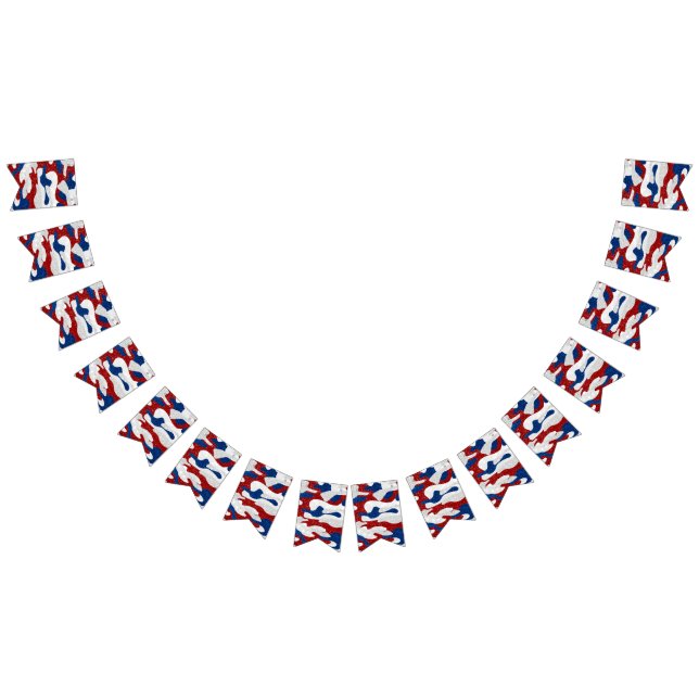 American Camo July 4th Glitter Bunting (All)