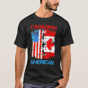 American Canadian Flag America Usa Canada Patriot T-Shirt