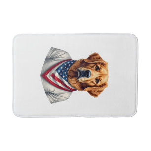 American Canine Golden Retriever Vintage Tee Bath Mat