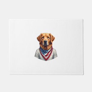 American Canine Golden Retriever Vintage Tee Doormat