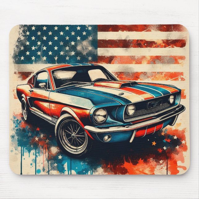 American car mouse mat (Front)