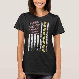 American Carnival Masquerade Mardi Gras Flag Holid T-Shirt