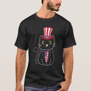 American Cat 4th Of July T-Shirt